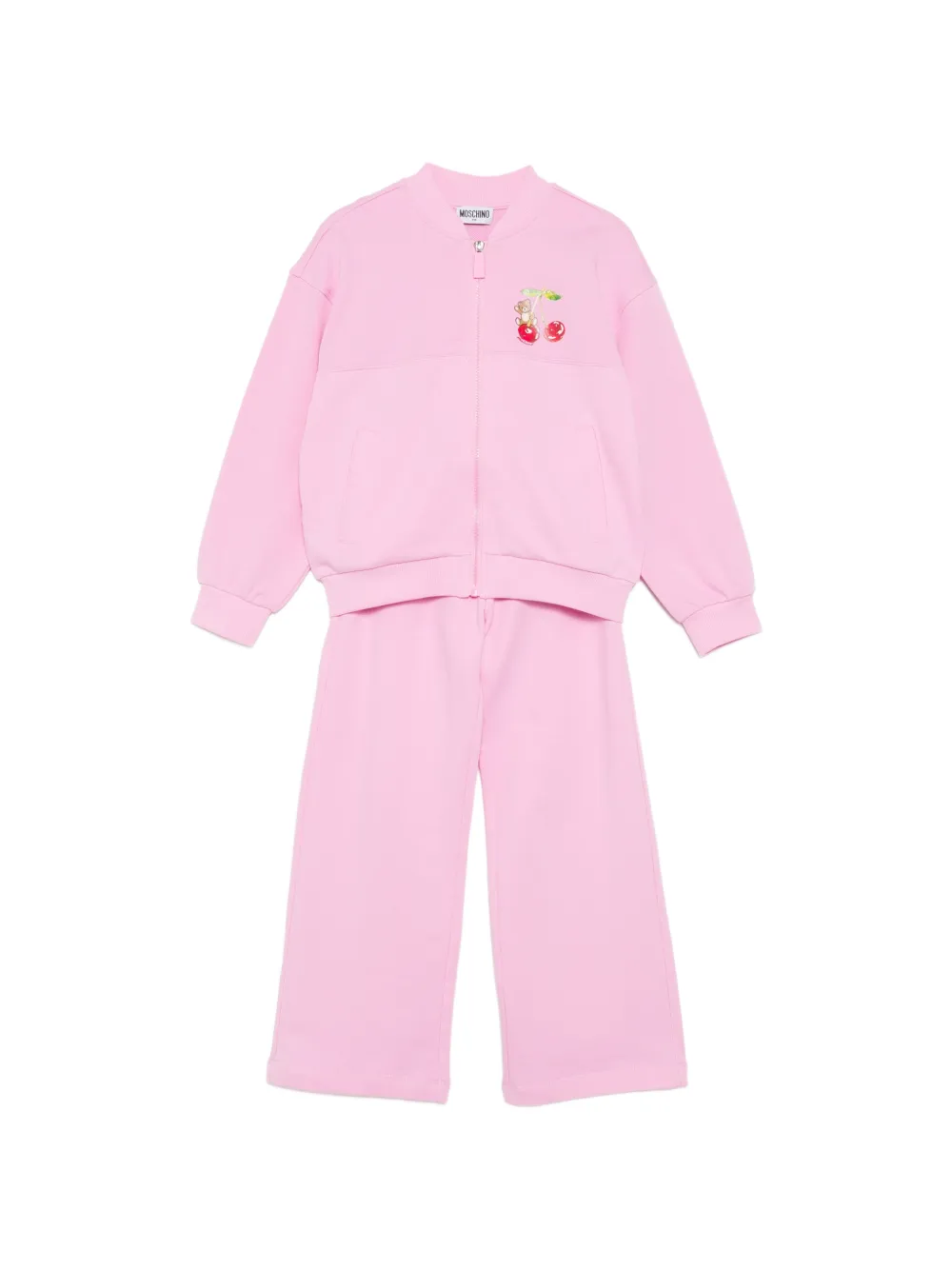 Moschino Kids graphic-print tracksuit set - Rosa