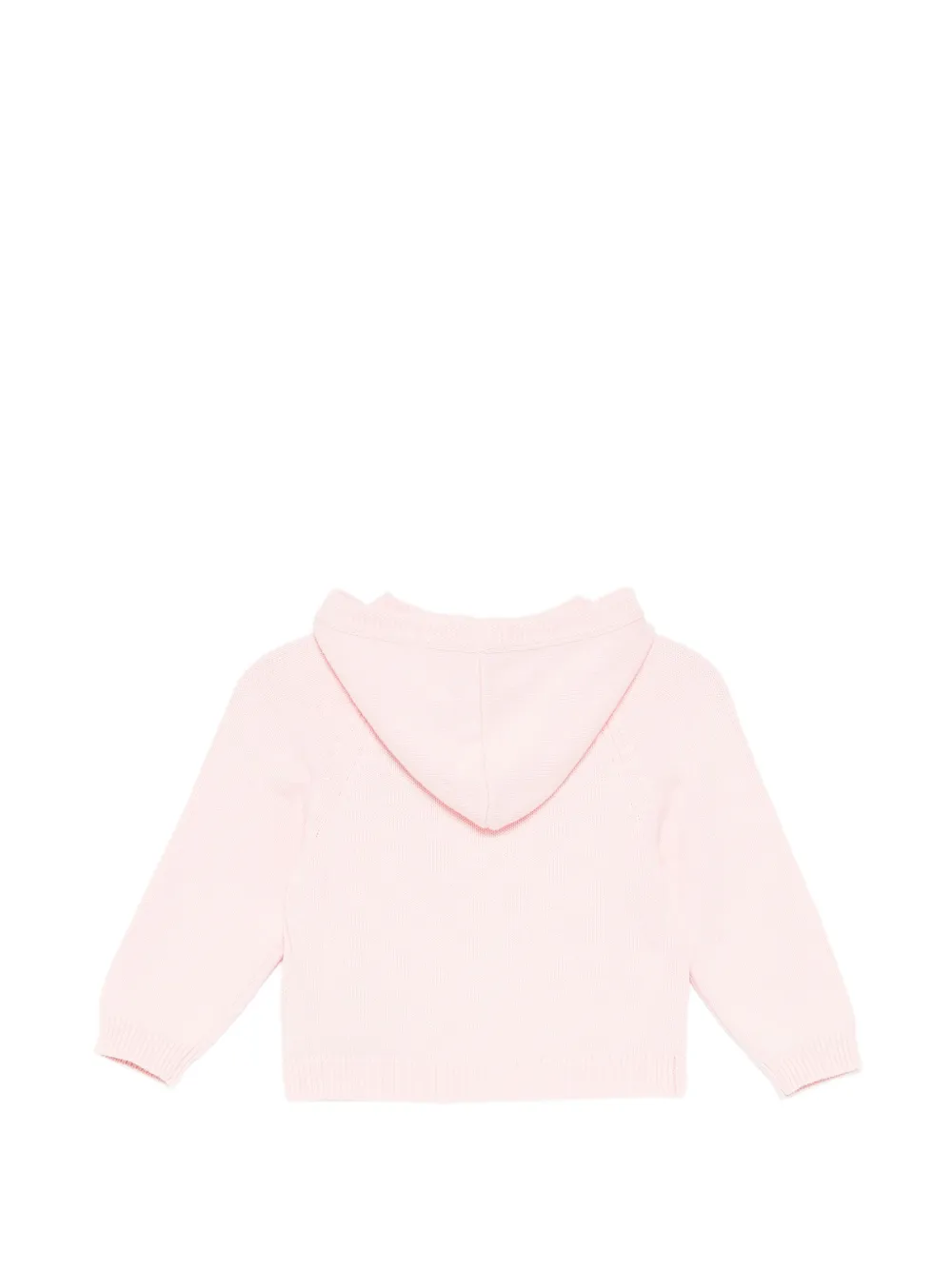 Moschino Kids Gebreide hoodie met teddybeer Roze