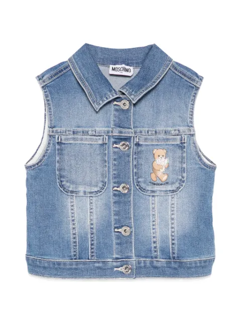 Moschino Kids denim vest