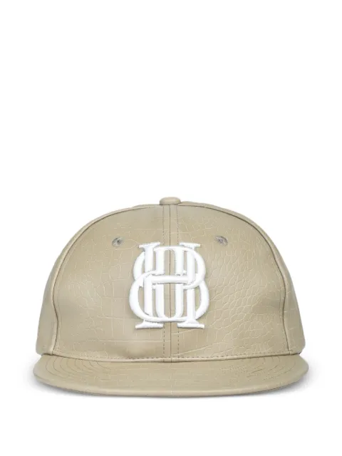 BREATH crocodile-effect embroidered baseball cap