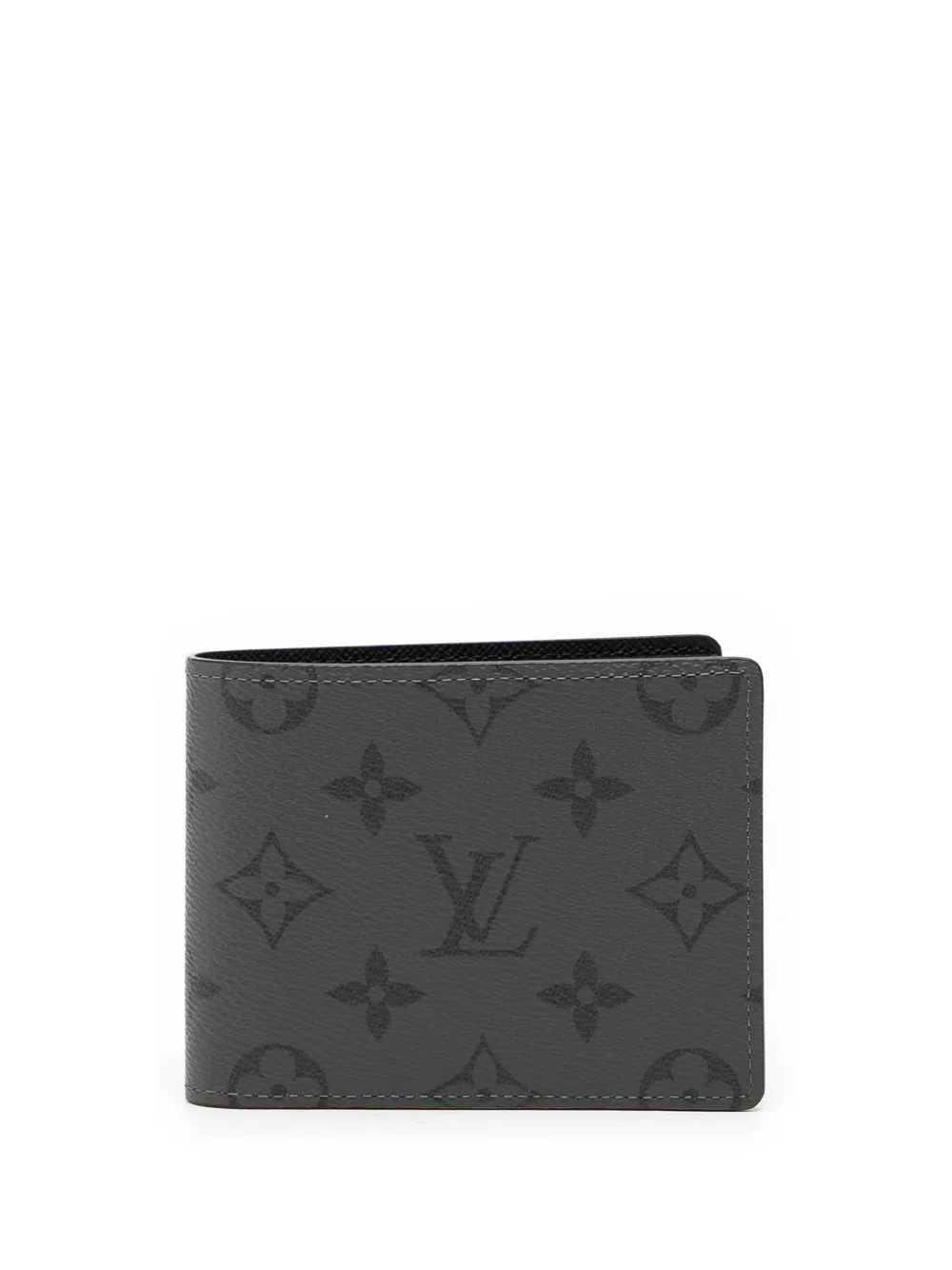 Louis Vuitton Pre-Owned 2021-2025 Monogram Eclipse Reverse Slender Wallet small wallets - Grigio