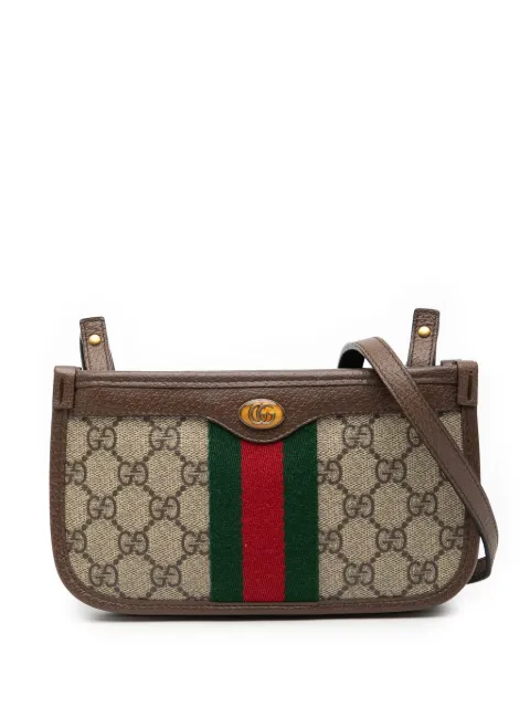 Gucci Pre-Owned bolsa crossbody Ophidia de lona GG Supreme y detalle Web 2016-2026