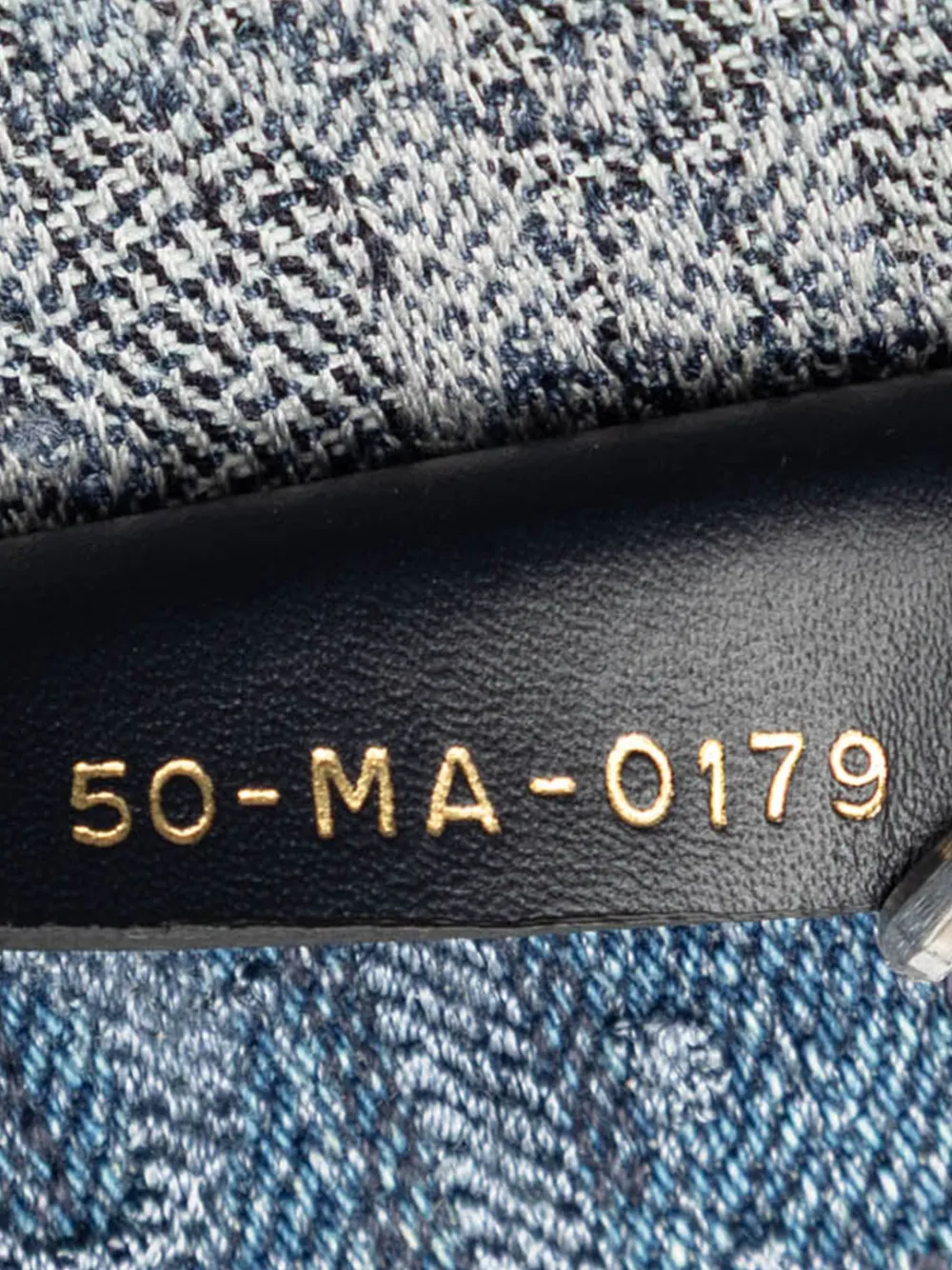 2019 Large Oblique Denim Book Tote Bag