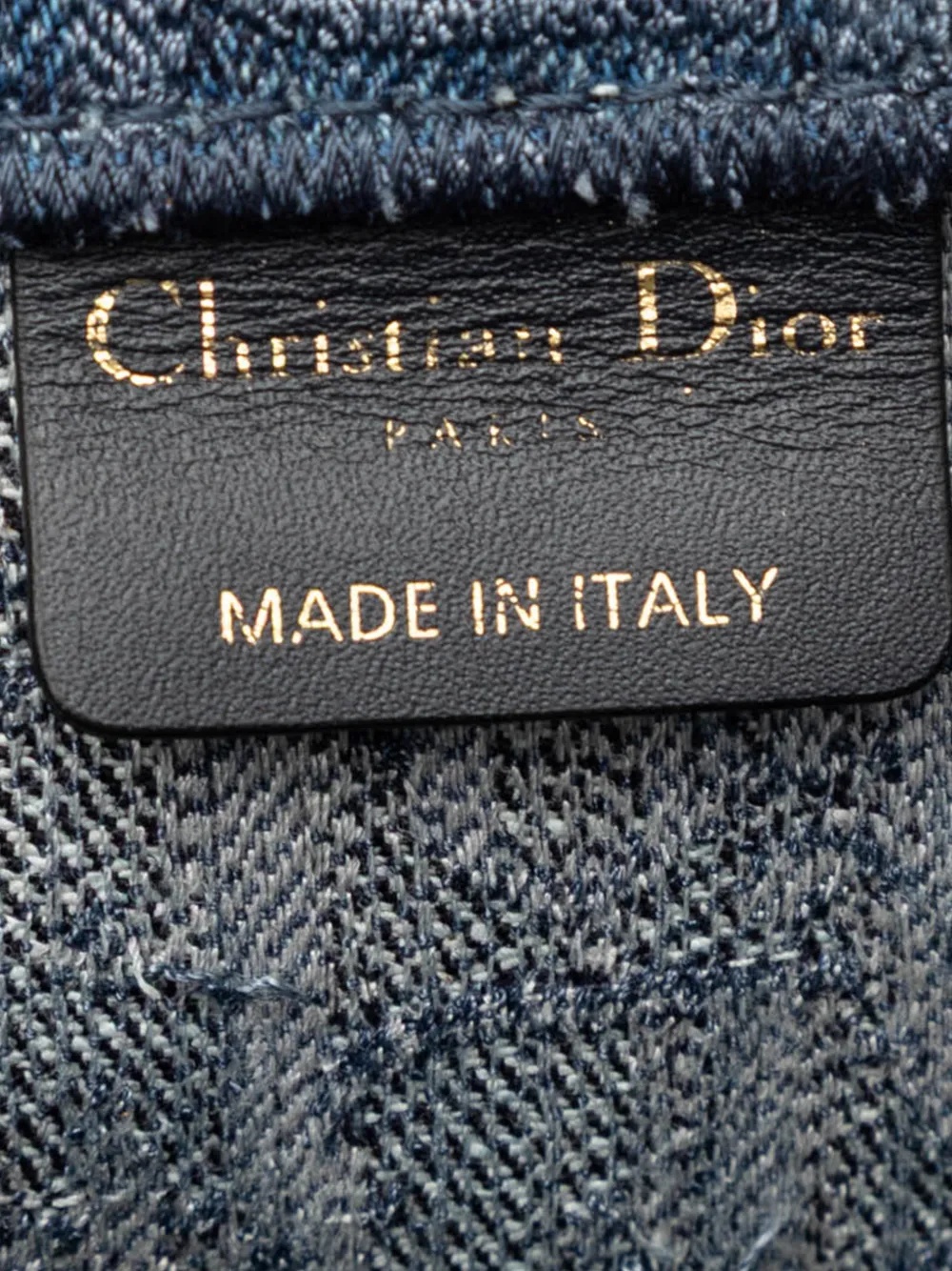 2019 Large Oblique Denim Book Tote Bag