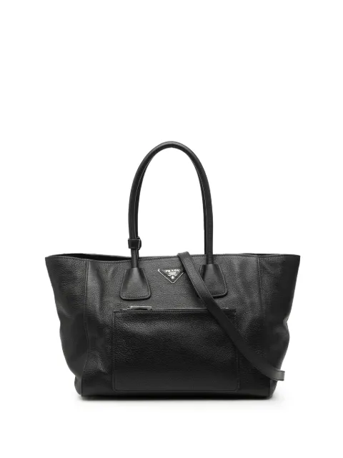 Prada Pre-Owned 2013-2025 Vitello Daino Shopping Tote satchel