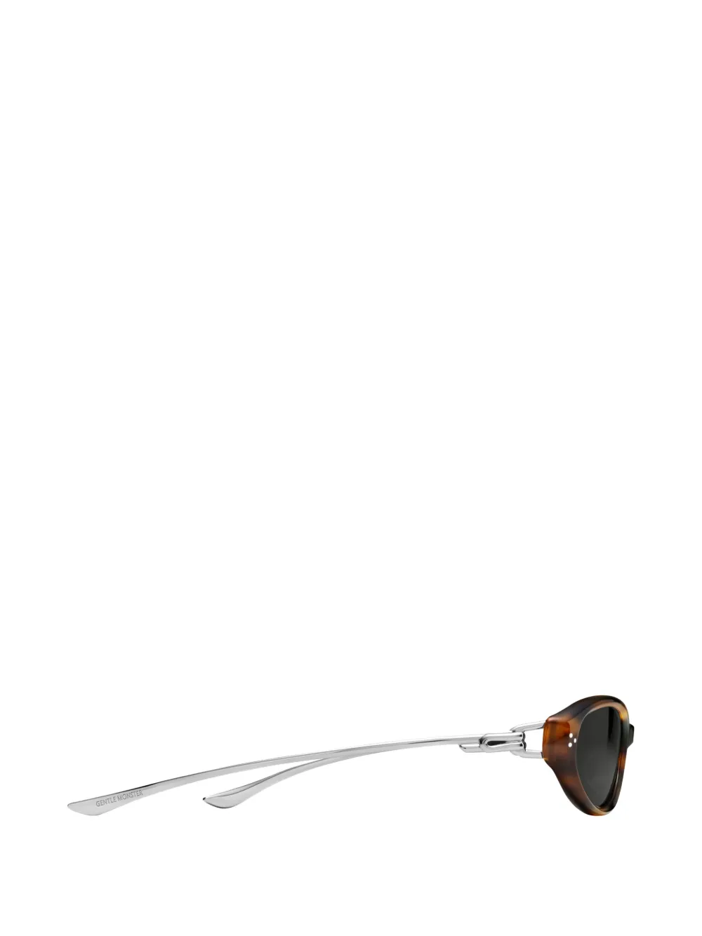  Gentle Monster Browline Crepe Sunglasses - Brown 