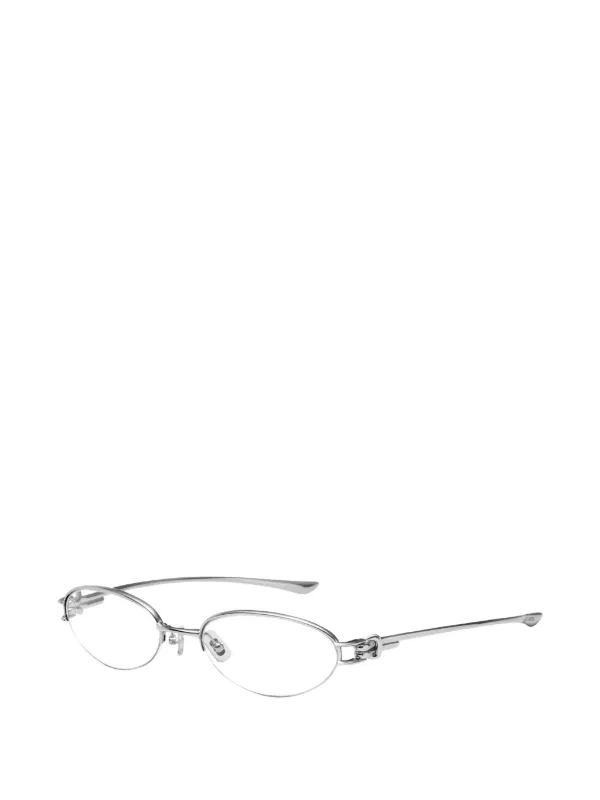 Gentle Monster Origami 02 Glasses | Silver | FARFETCH