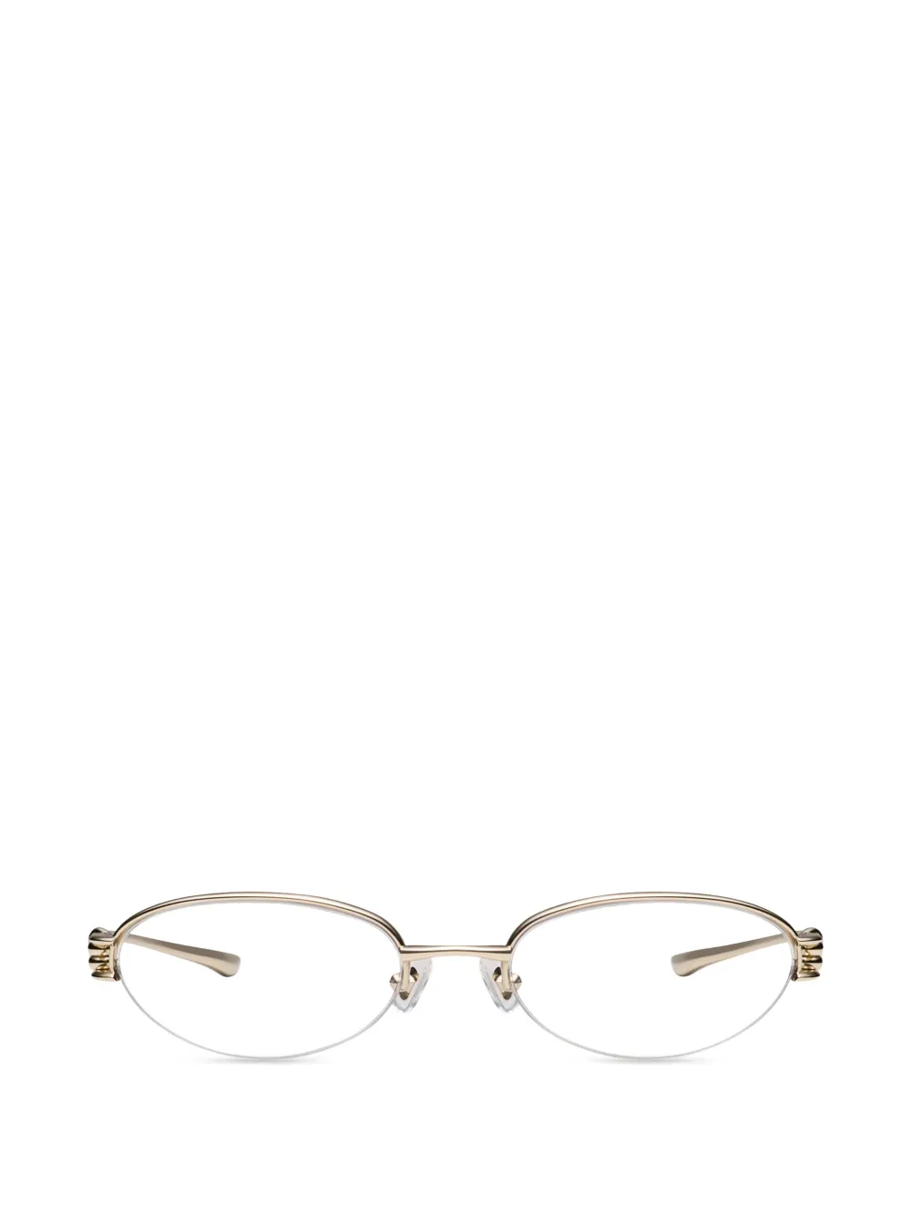 Gentle Monster Occhiali da sole ovali Origami - Oro