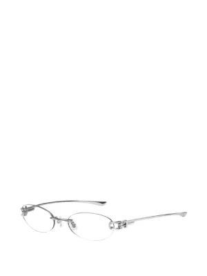 Gentle Monster Gamot 02 Glasses | Silver | FARFETCH
