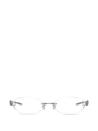 Gentle Monster Musubi 02 Glasses | Silver | FARFETCH