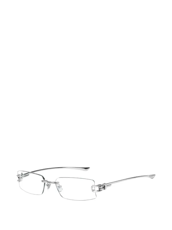 Gentle Monster Gamot 02 Glasses | Silver | FARFETCH