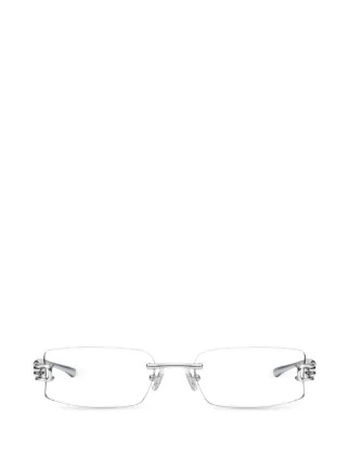 Gentle Monster Gamot 02 Glasses | Silver | FARFETCH