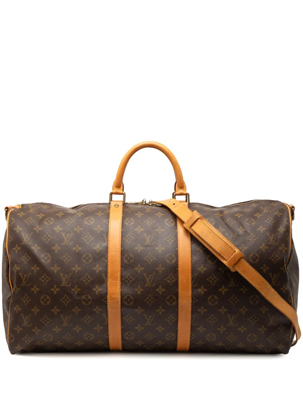 Louis Vuitton Pre-Owned 1994 Monogram Keepall Bandouliere 55 travel bag - Marrone