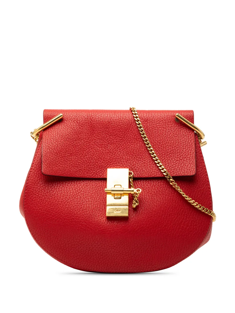 Chloé Pre-Owned 2014-2015 Small Leather Drew crossbody bag - Rosso