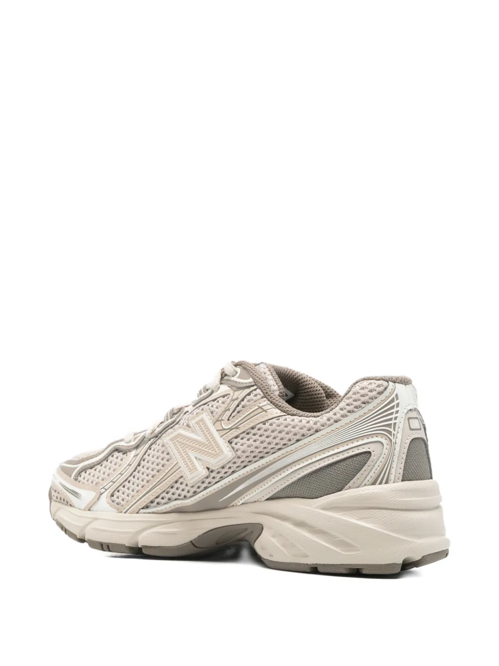 New Balance logo patch sneakers Beige