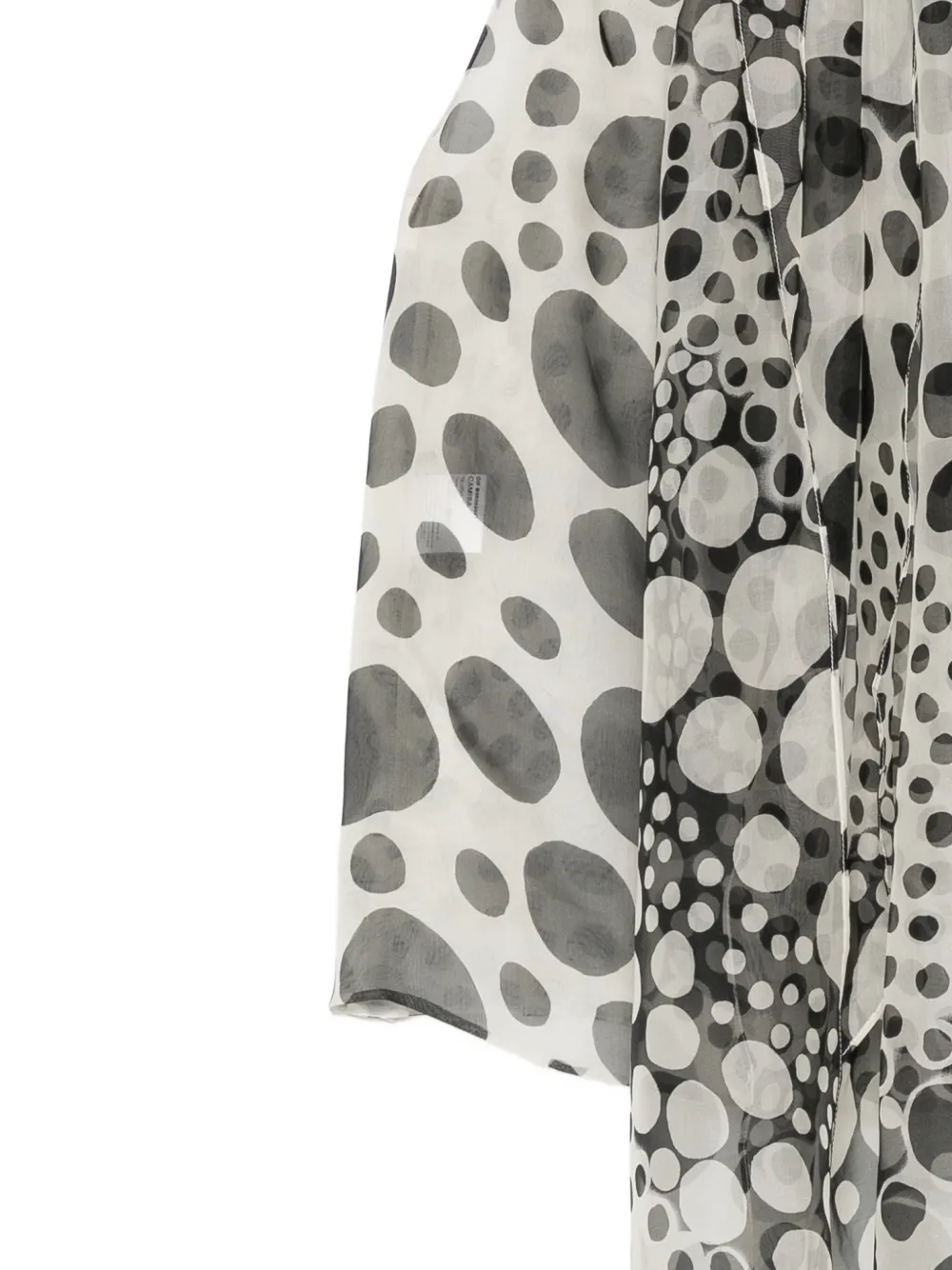 Isabel Sanchis Blouse met stippen en sjaal Wit