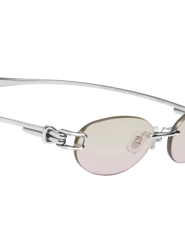 Gentle Monster Musubi 02 (BRG) Sunglasses | Silver | FARFETCH OM