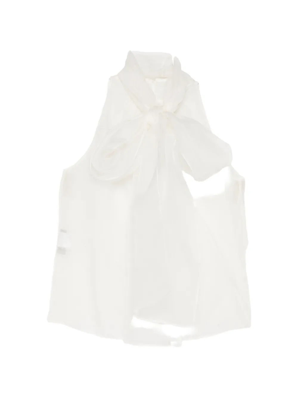 Isabel Sanchis silk scarf blouse - Toni neutri