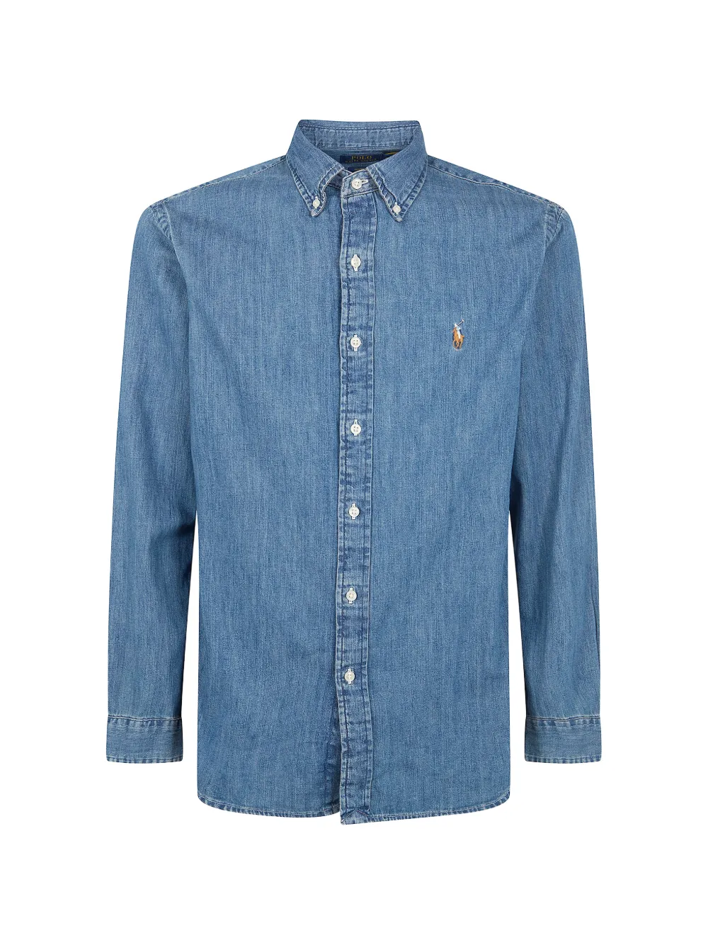 Polo Ralph Lauren Logo-embroidered Shirt In Blue