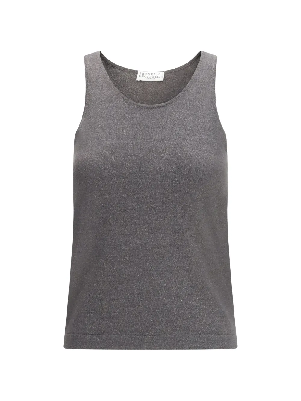 Brunello Cucinelli scoop-neck tank top - Grigio