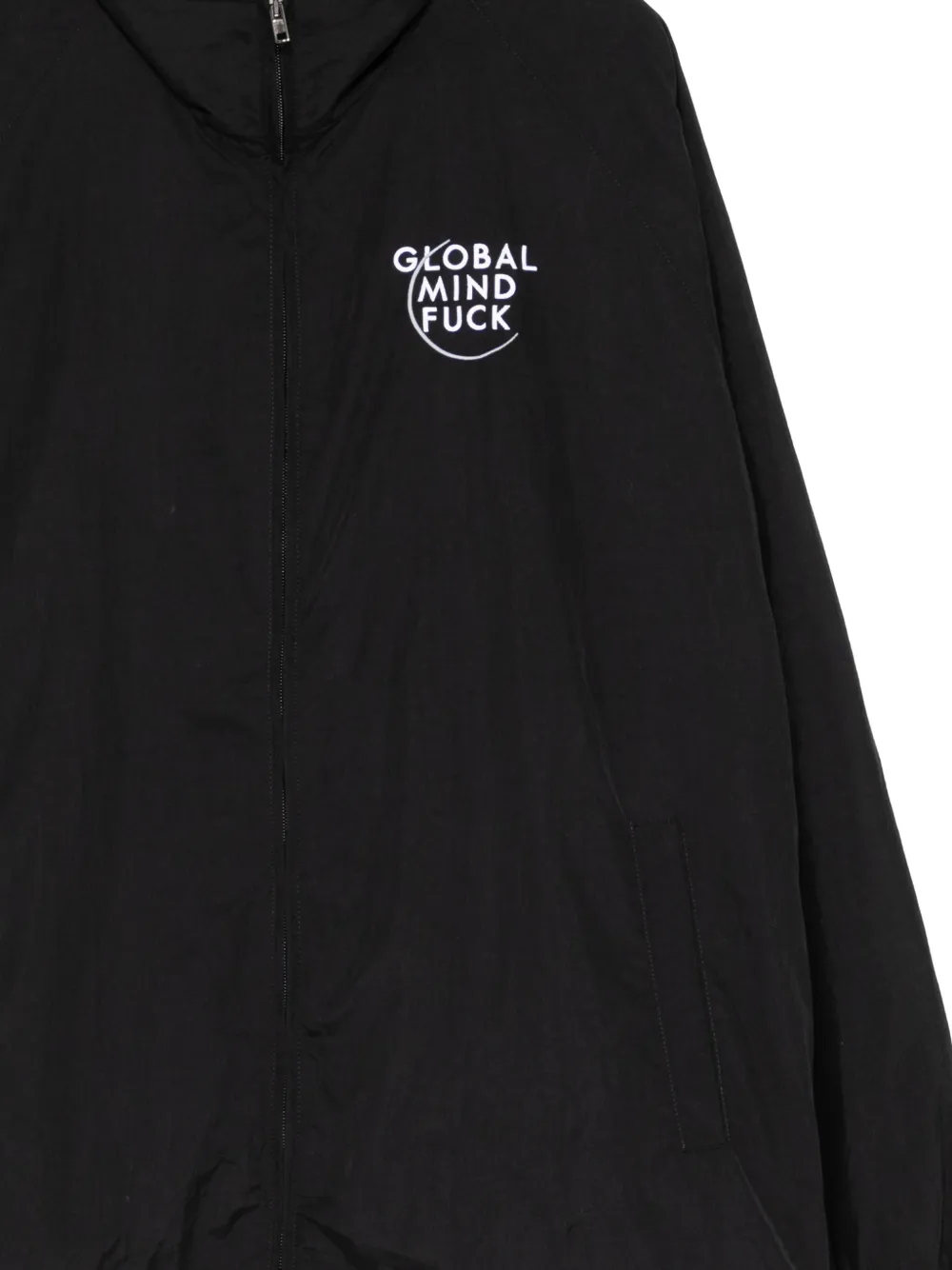  Vetements Logo-embroidered Jacket - Black 