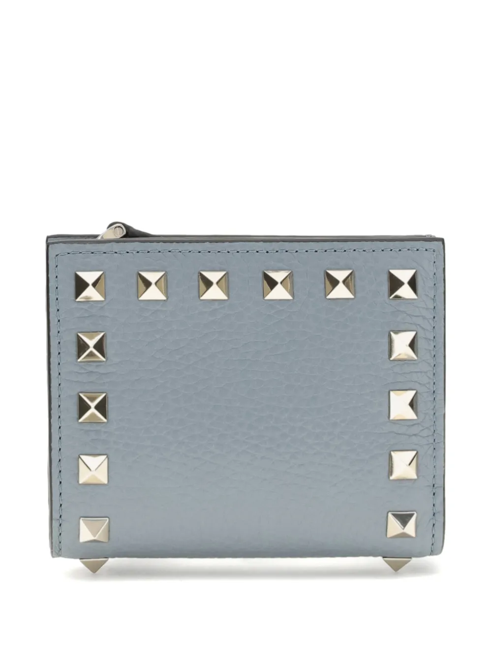 Valentino Garavani rockstud flap leather wallet - Blu