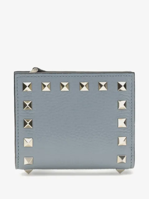 Valentino Garavani Rockstud wallet in grainy calfskin