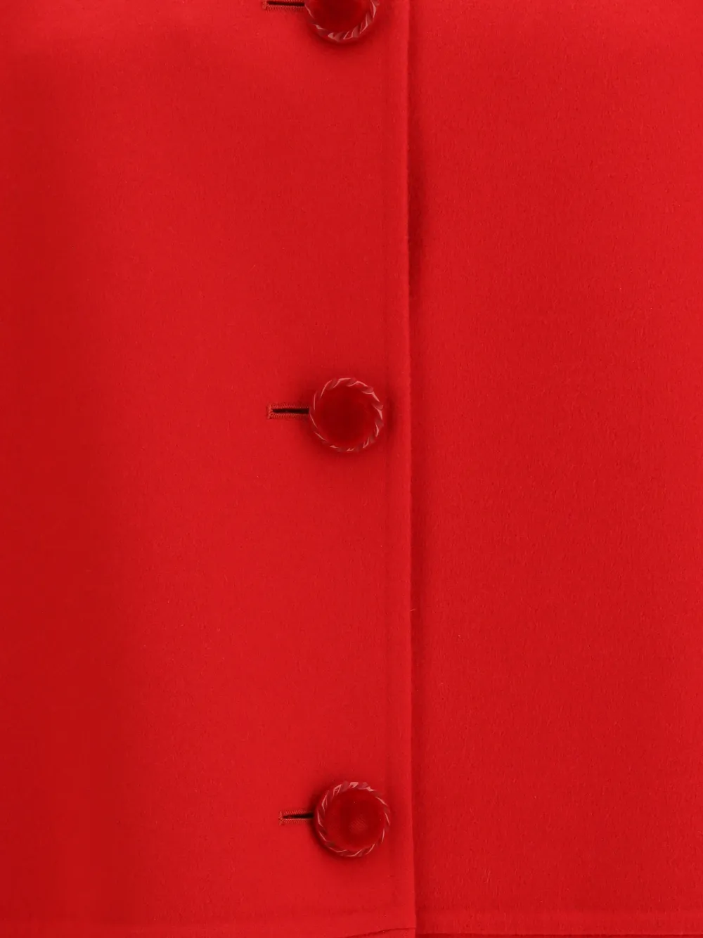  Valentino Garavani Button Solid Coat - Red 