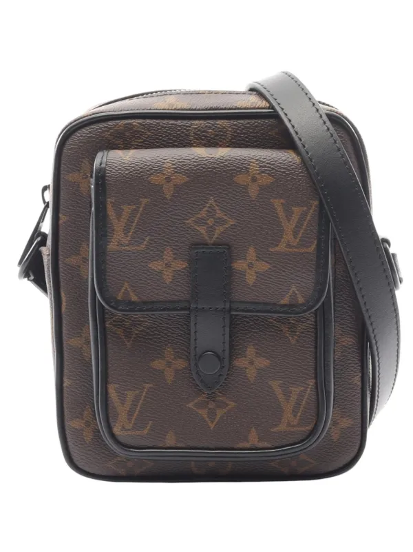 Louis Vuitton Pre-owned 2021-2026 Monogram Christopher Wearable Wallet Crossbody Bag in Brown