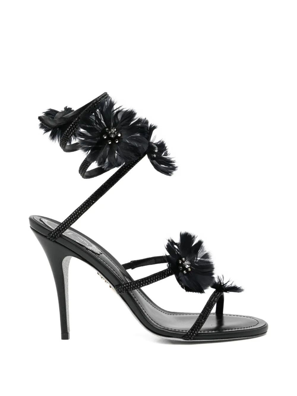 René Caovilla 100mm Jolene sandals - Black