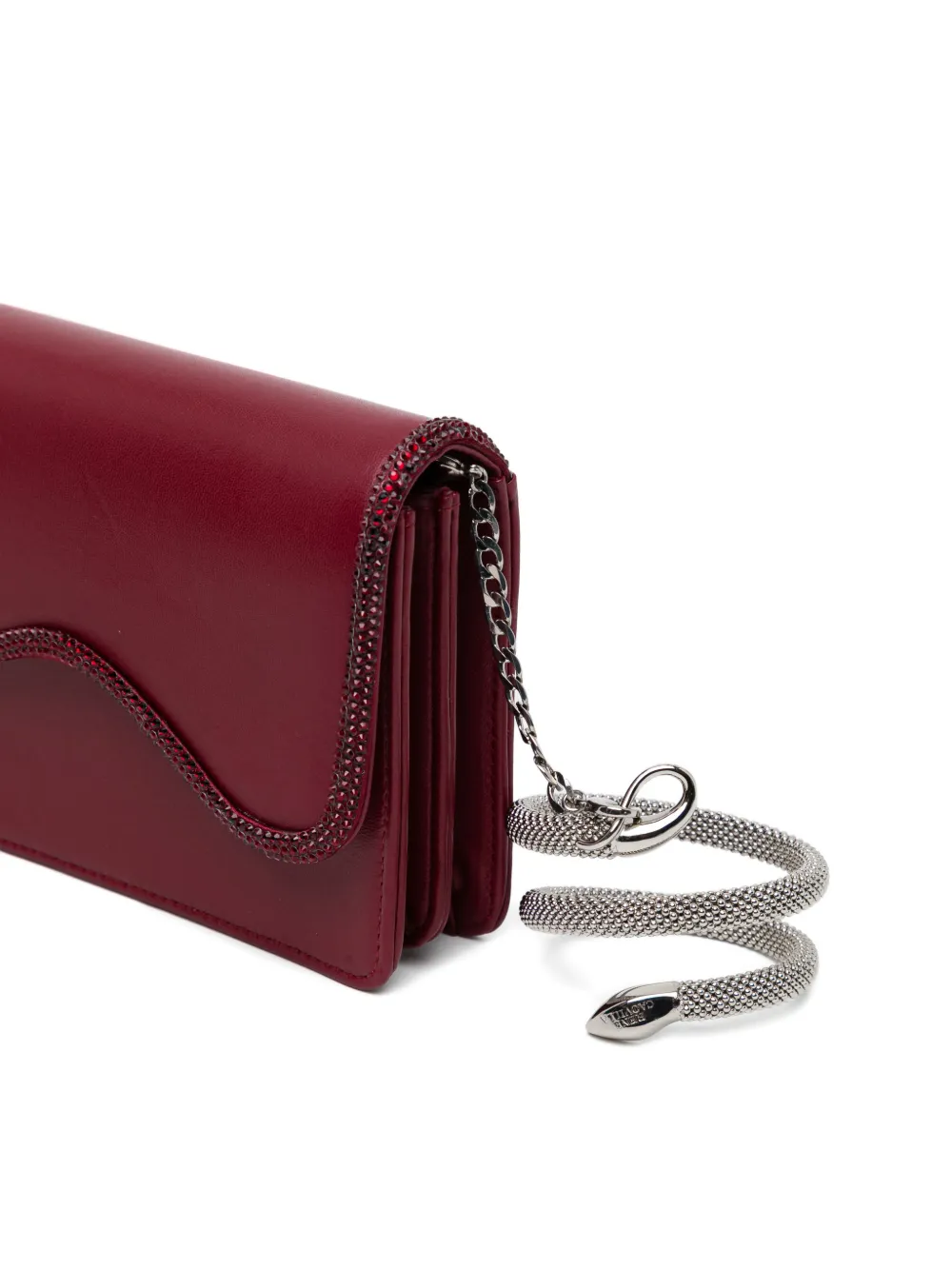 René Caovilla Onda clutch Rood