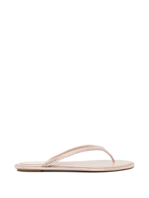 René Caovilla embellished flat sandals
