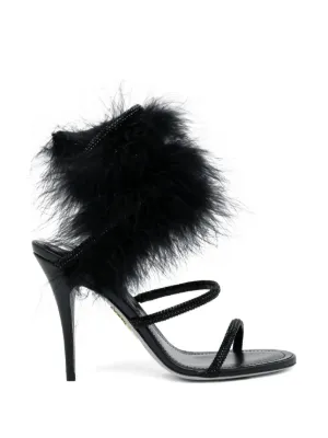 René Caovilla ビジュー サンダル | グレー | FARFETCH JP