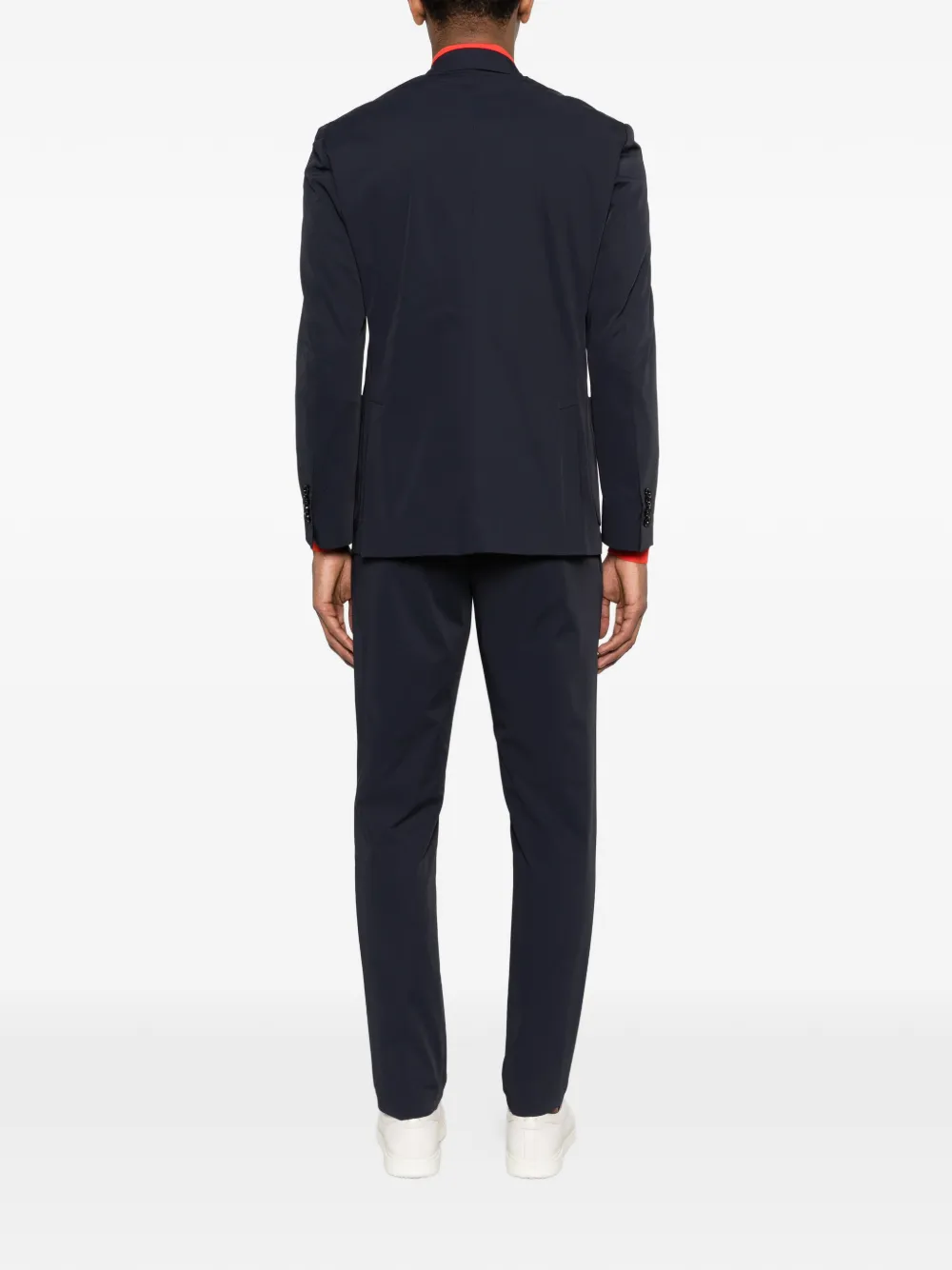 Lardini Pak met opgestikte zak Blauw