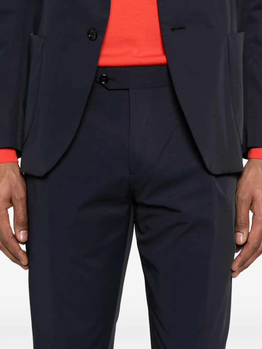 Lardini Pak met opgestikte zak Blauw