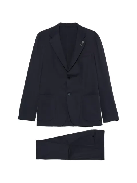 Lardini traje con bolsillo de parche