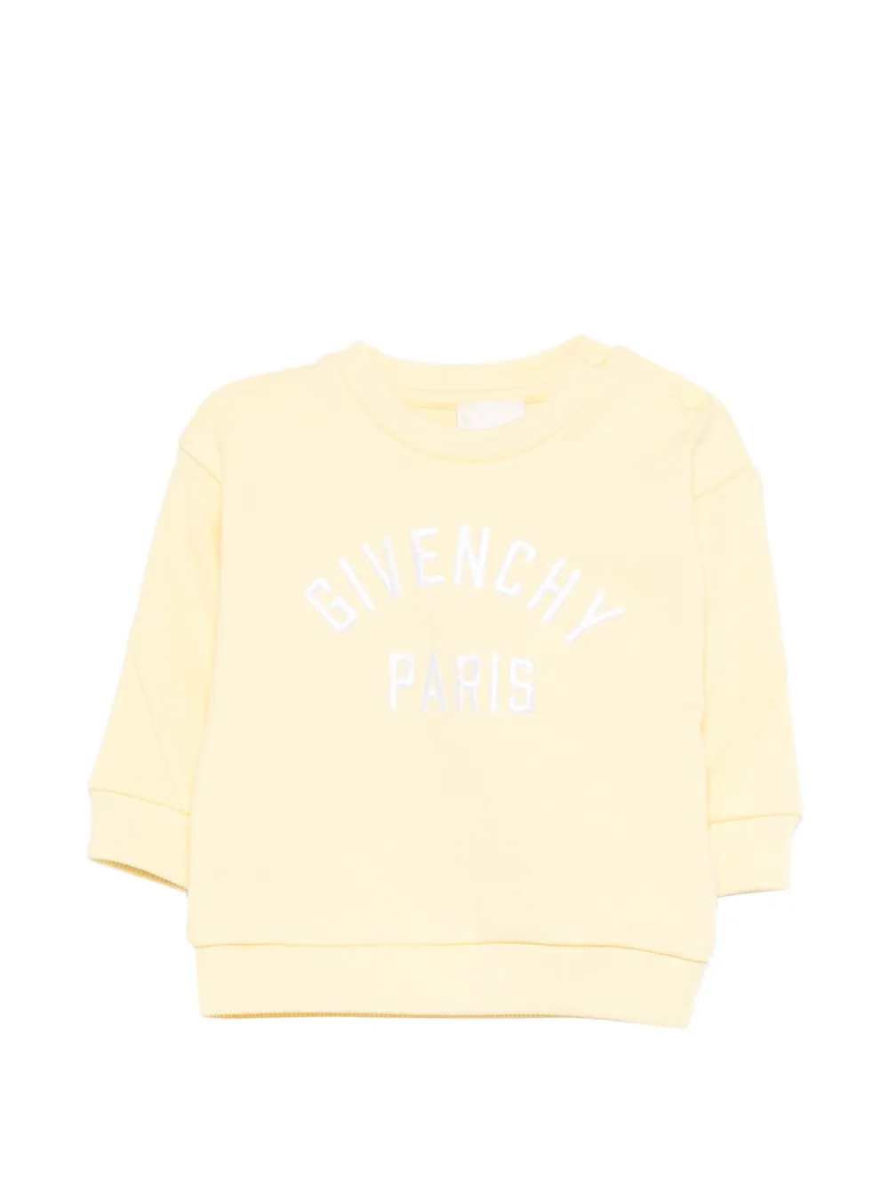 Givenchy Embroidered Baby Boy Sweatshirt In Yellow