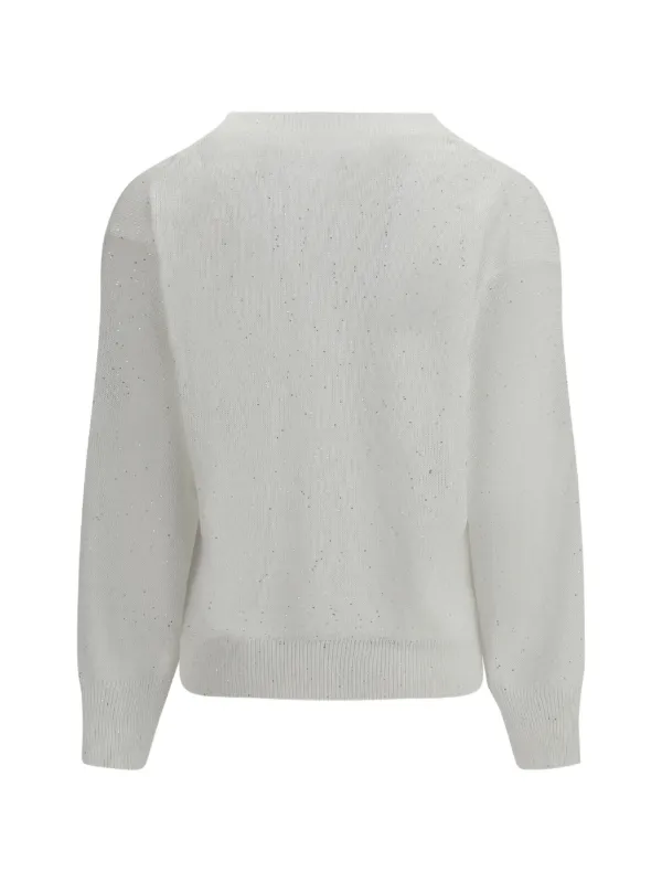 Brunello Cucinelli Vネック セーター | ホワイト | FARFETCH JP