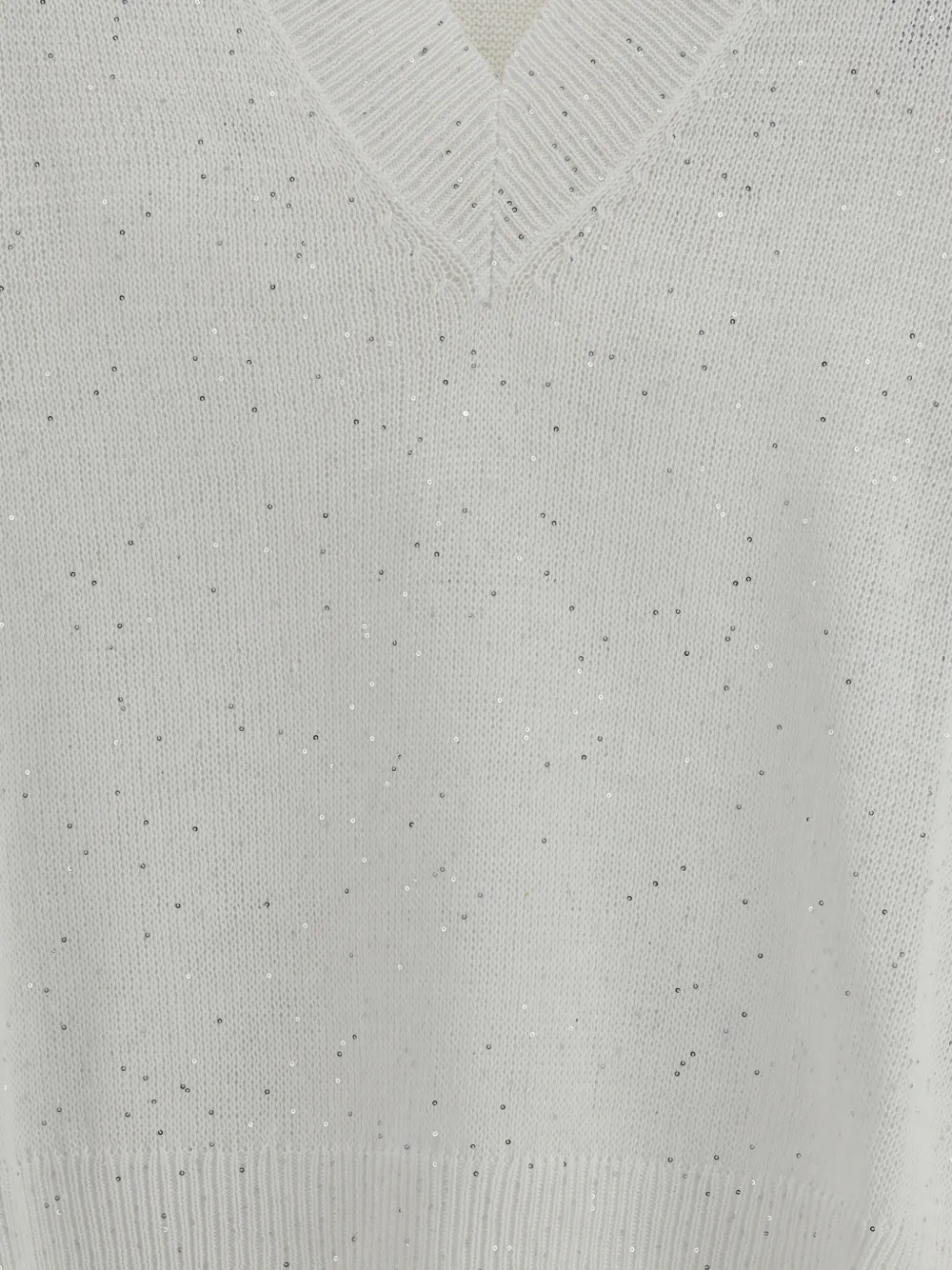 Brunello Cucinelli Trui met V-hals Wit