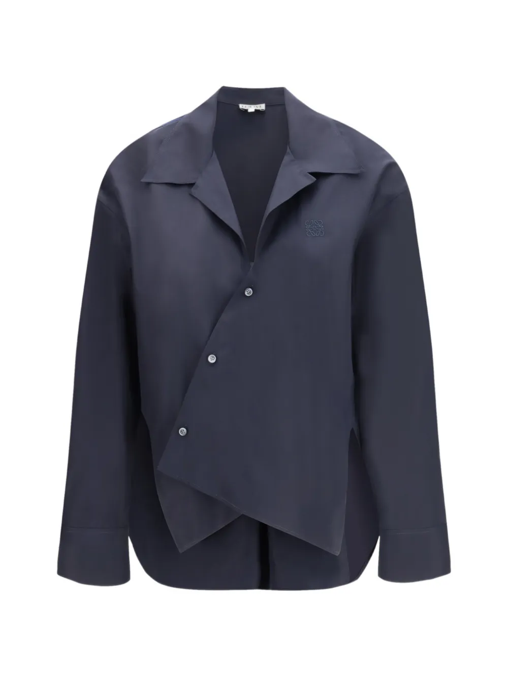 LOEWE asymmetric cotton shirt - Blue