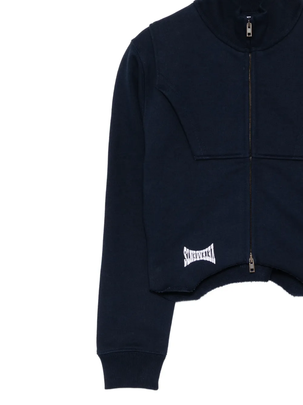  Vetements Logo-embroidered Jacket - Blue 