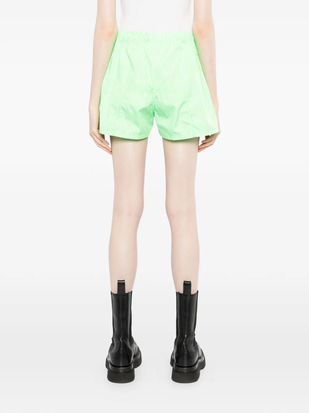 VETEMENTS Gestreepte shorts Groen