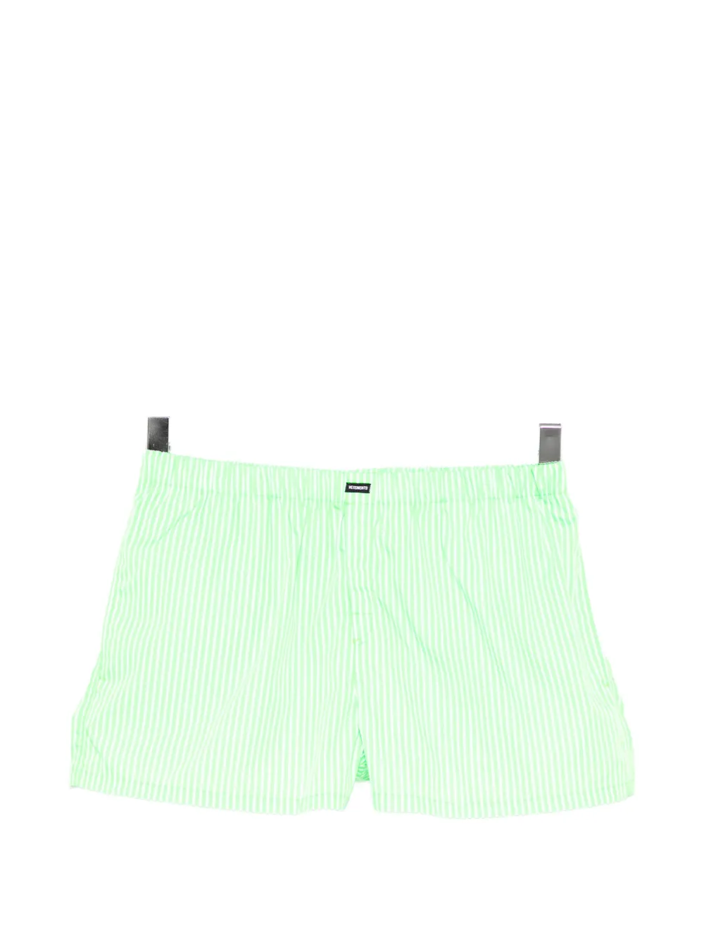 VETEMENTS striped shorts - Verde