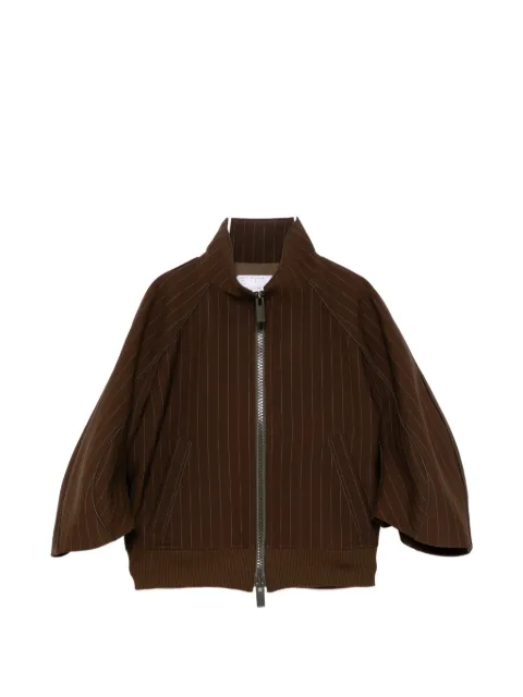 sacai pinstriped jacket