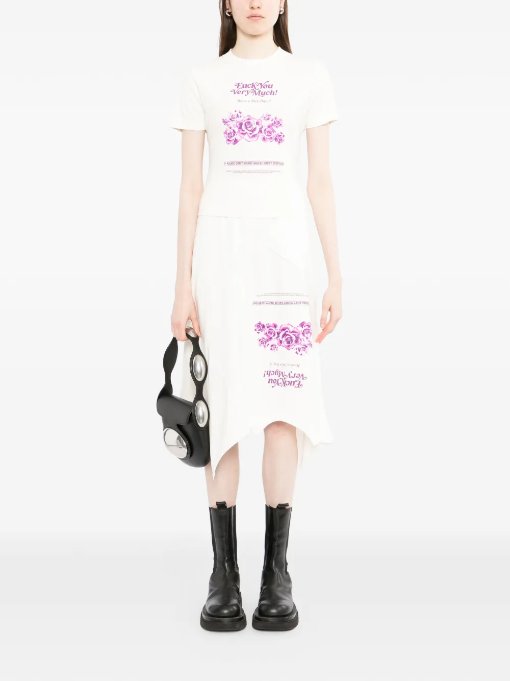 Printed Midi Skirt