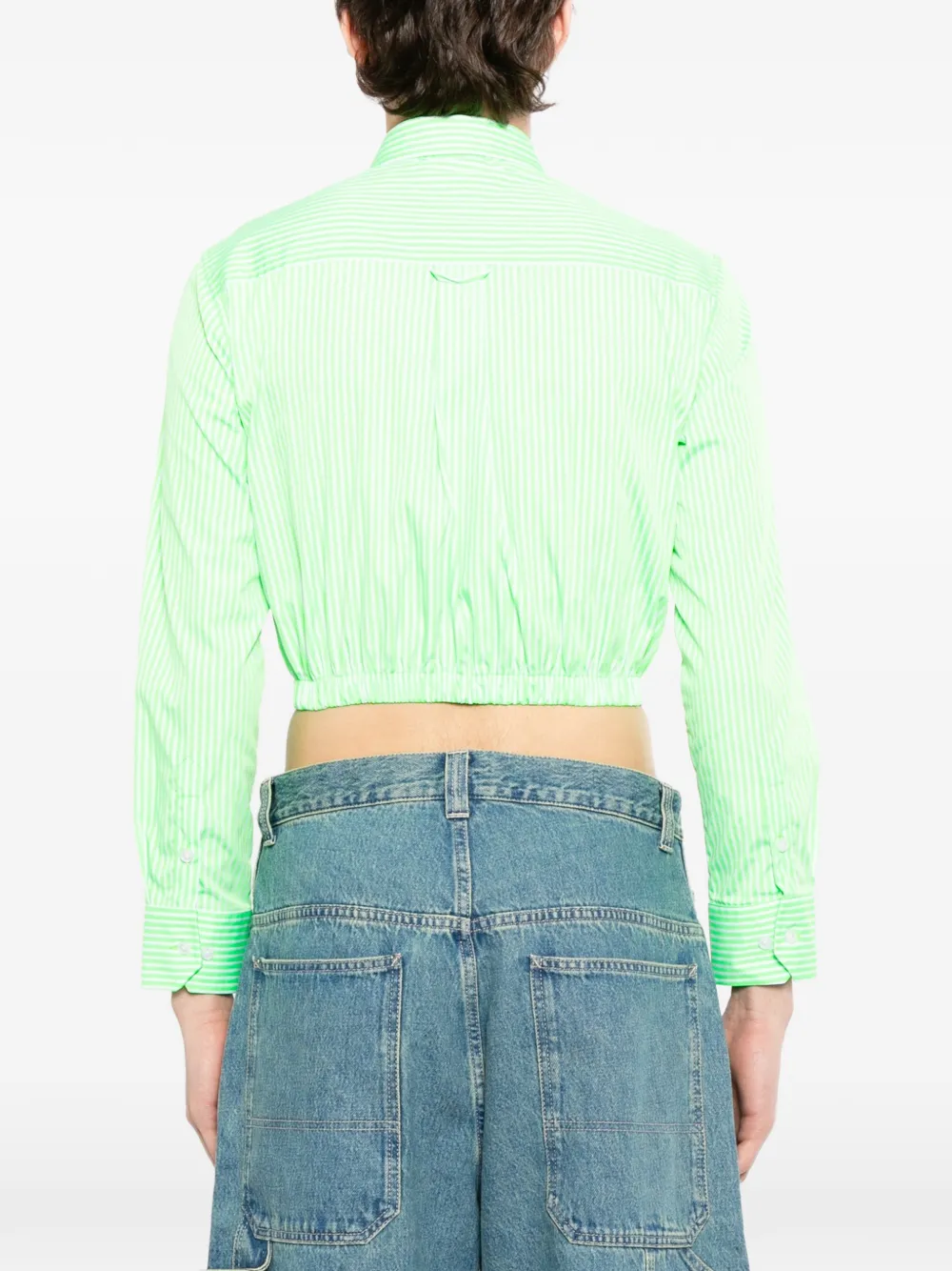 VETEMENTS Gestreept overhemd Groen