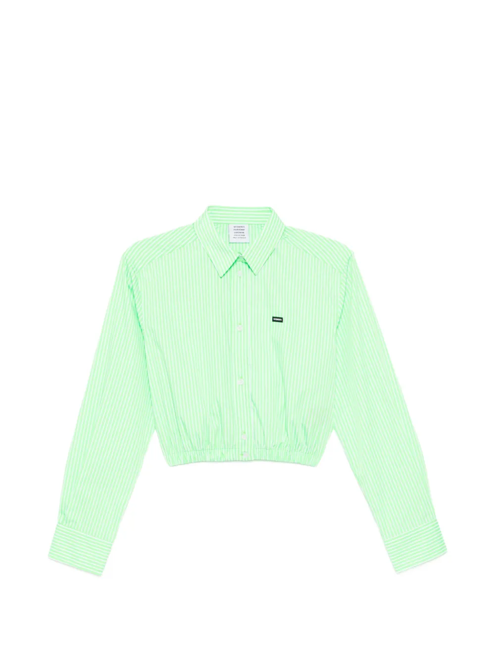 VETEMENTS striped shirt - Green
