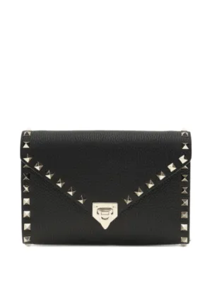 Valentino Garavani ロックスタッズ チェーンウォレット S | ブラック