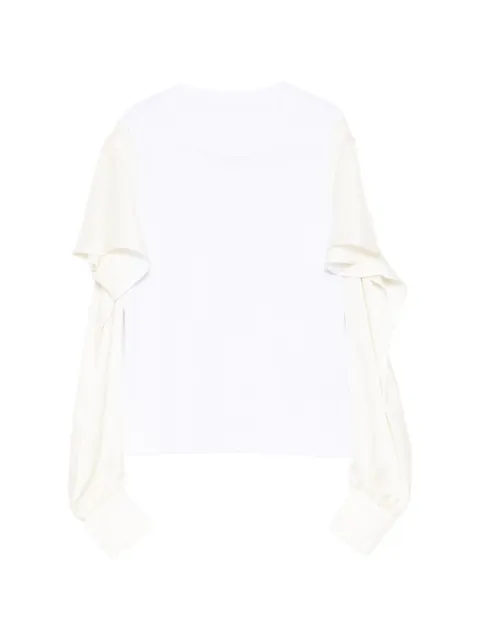 sacai playera con paneles