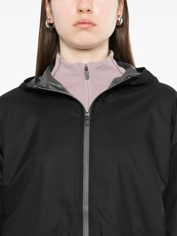 waterproof jacket ladies black windbreaker jacket